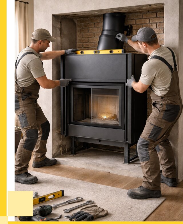 Установка каминных топок в Полевской под ключ от 18477 р. | ЭриданПлв