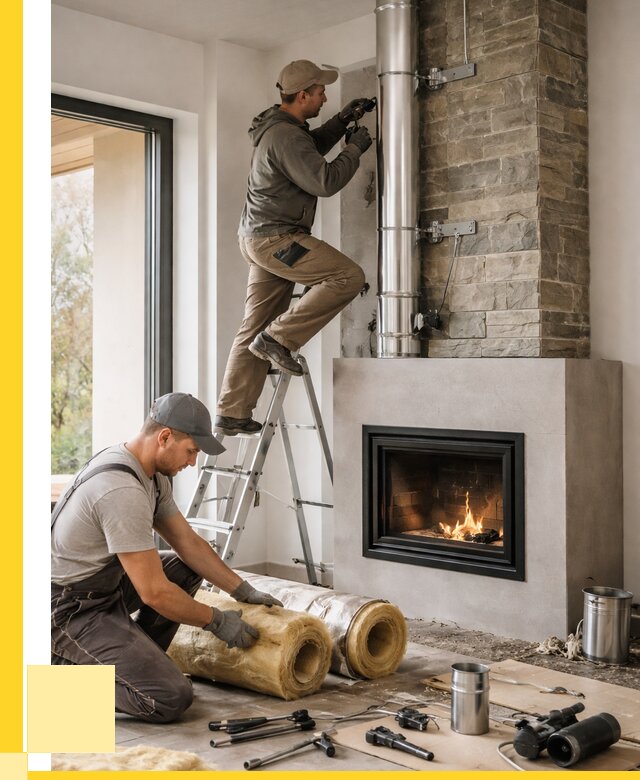 Монтаж дымоходов для каминов в Полевской от 15398 р. ЭриданПлв