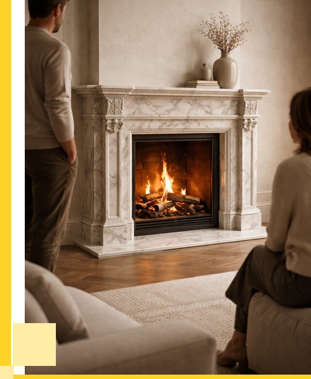 Мраморные камины под ключ в Полевской от 256625 р. | ЭриданПлв