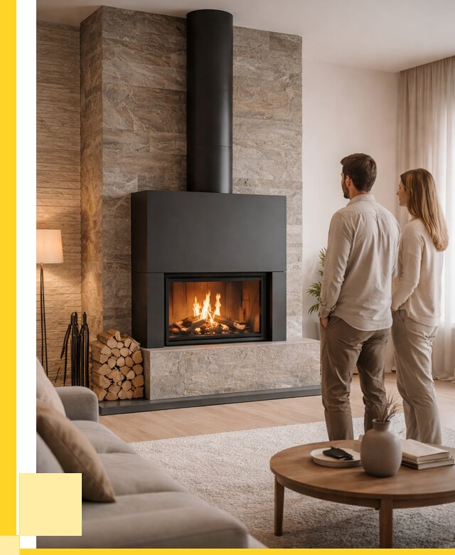 Закрытые камины под ключ в Полевской от 123180 р., ЭриданПлв