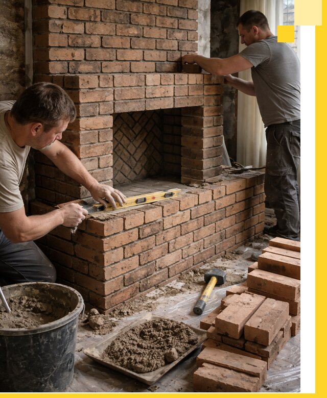 Изготовление и установка кирпичных каминов в Полевской