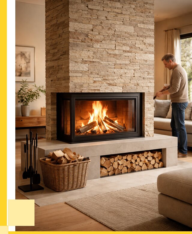 Дровяной камин под ключ в Полевской от 205300 р. | ЭриданПлв