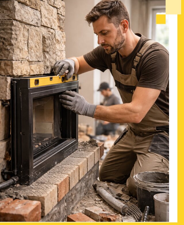 Дровяные камины под ключ в Полевской: монтаж, обустройство