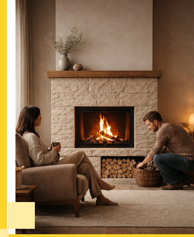 Камины для дома в Полевской под ключ от 153975 р. | ЭриданПлв