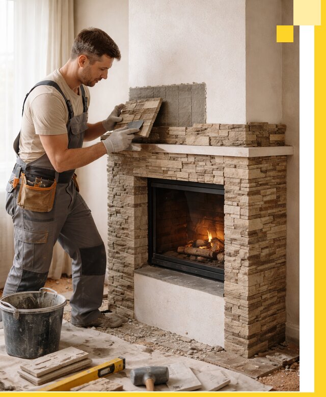 Изготовление и монтаж каминов для дома под ключ в Полевской