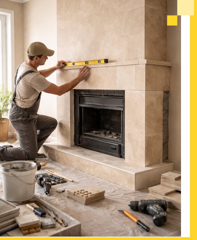 Установка и монтаж каминов в частном доме под ключ в Полевской