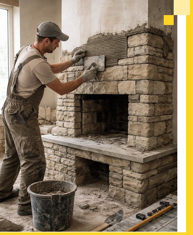 Строительство каминов под ключ в Полевской от проектирования до монтажа