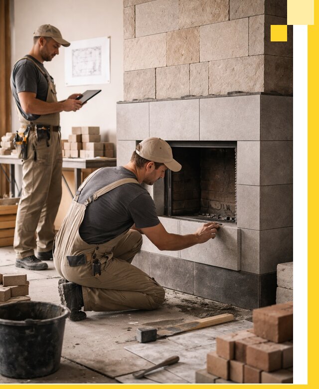 Индивидуальные проекты каминов и каминных систем в Полевской