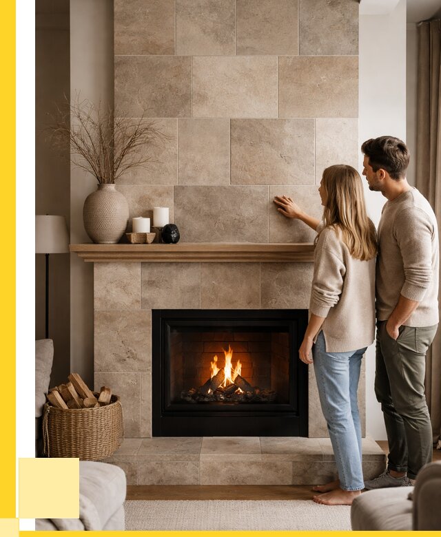 Облицовка каминов керамогранитом в Полевской от 4619 р. | ЭриданПлв