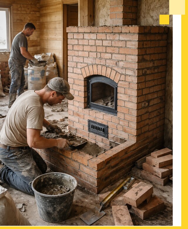 Профессиональное строительство печей в Полевской под ключ