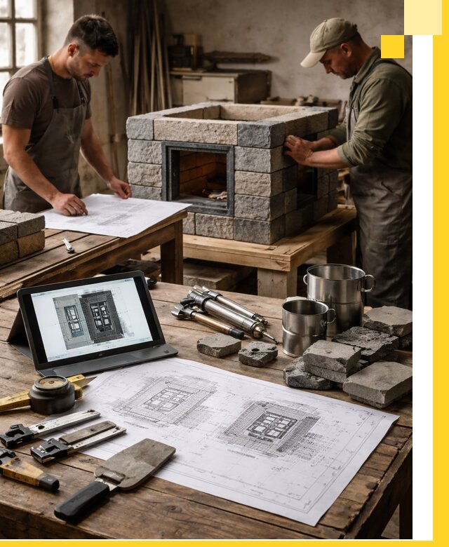 Разработка проектов печей с согласованием и монтажом в Полевской