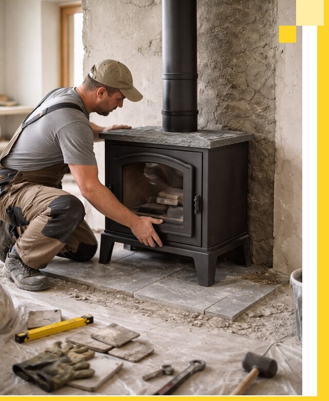 Профессиональный монтаж печей и каминов в Полевской под ключ