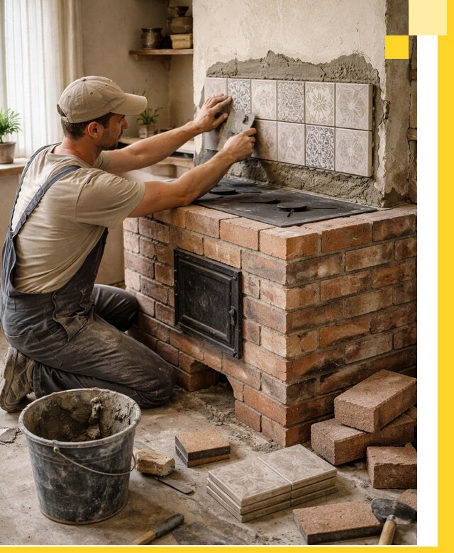 Печи с плитой на заказ монтаж гарантия и сервис в Полевской