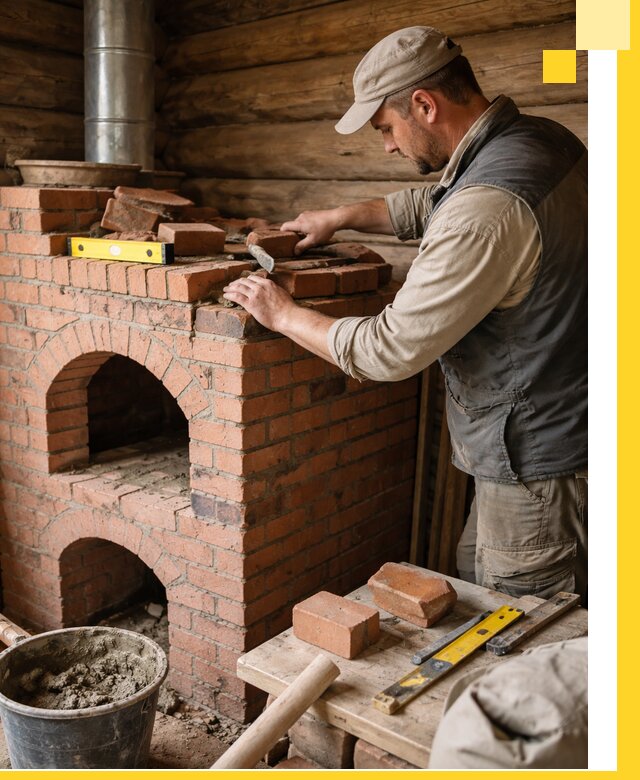 Изготовление и установка русских печей в Полевской под ключ