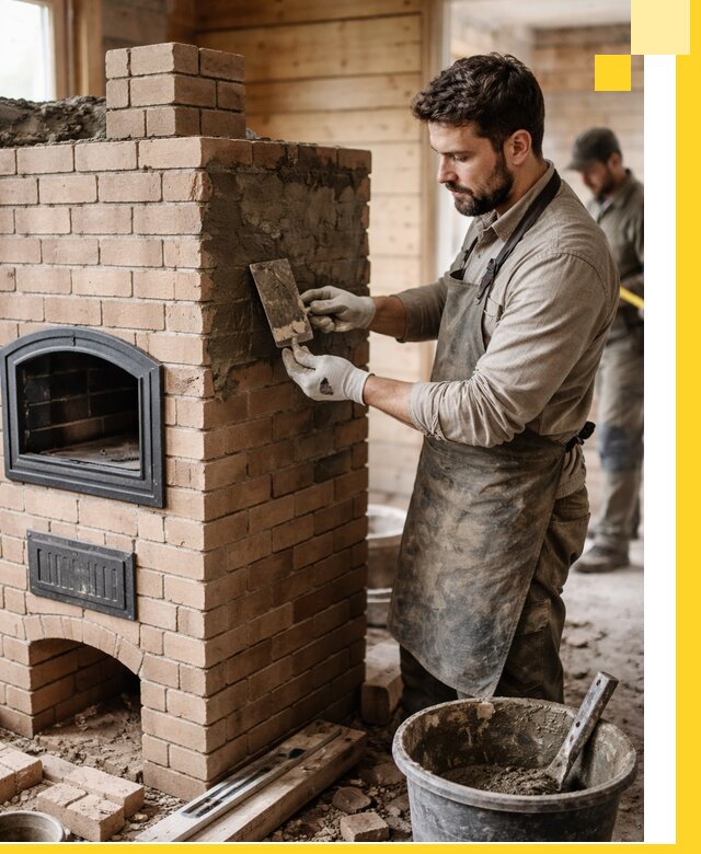 Изготовление и установка печей-шведок под ключ в Полевской