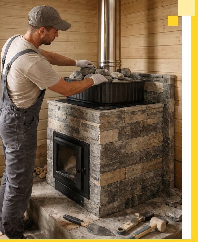 Печи для парной в Полевской, производство, монтаж и обслуживание