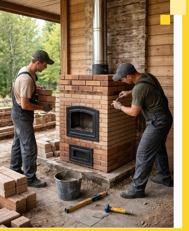 Производство и установка дачных печей под ключ в Полевской