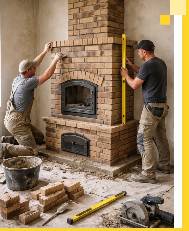 Продажа и установка печей и каминов для дома под ключ в Полевской