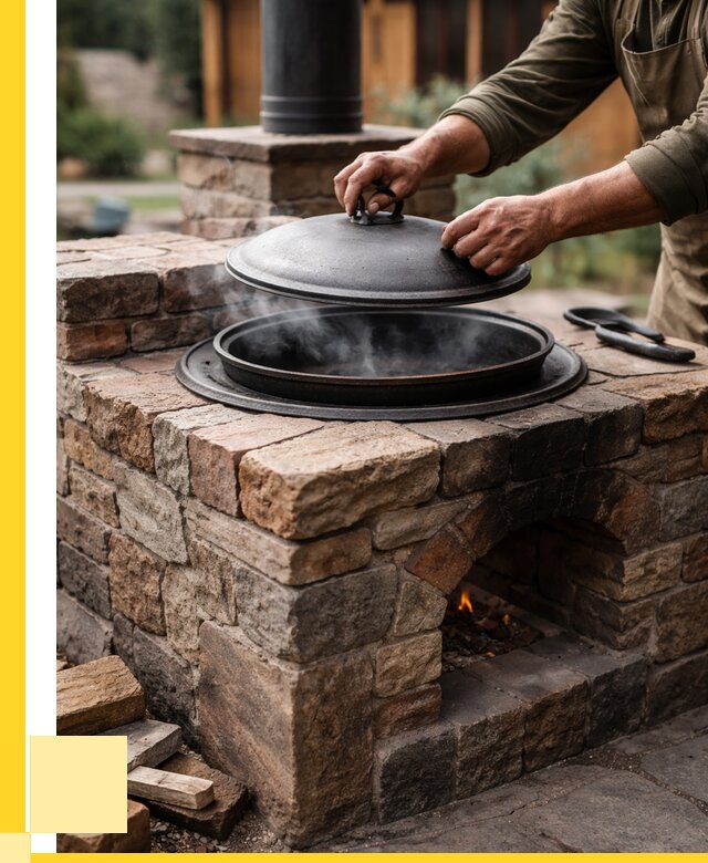 Печи для казана в Полевской по цене от 18477 р. | ЭриданПлв