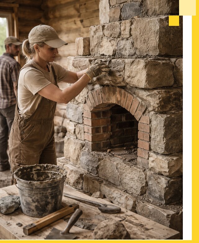 Каменные печи на заказ и монтаж в Полевской, долговечные решения