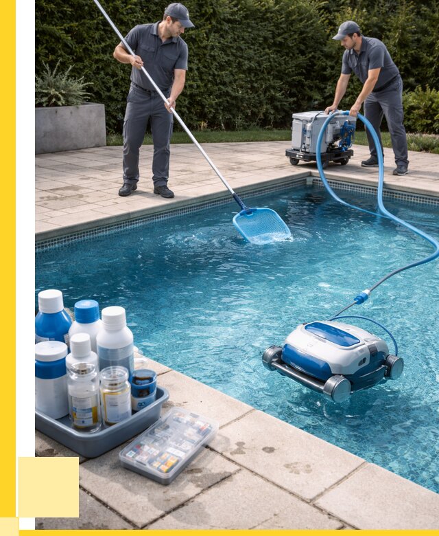 Чистка бассейнов в Полевской роботами, от 4619 р. | ЭриданПлв