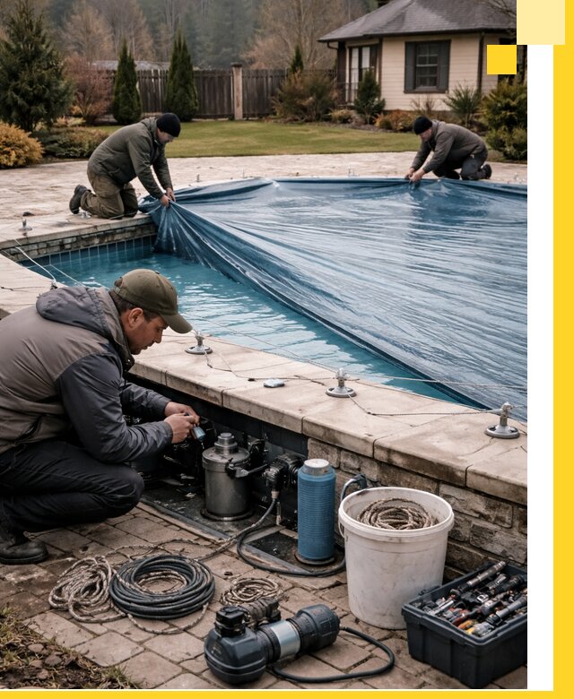 Консервация бассейнов в Полевской: подготовка к длительному хранению