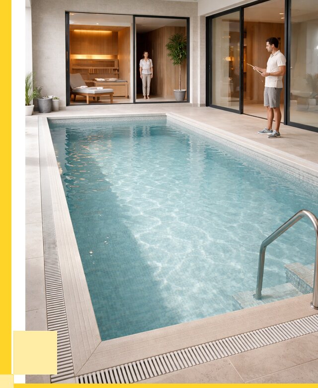 Отделка бассейна пленкой ПВХ в Полевской от 3593 р. - ЭриданПлв