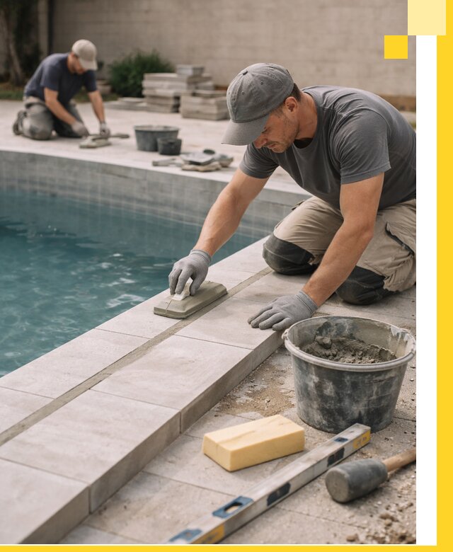 Отделка бассейнов в Полевской: декоративная отделка и гидроизоляция