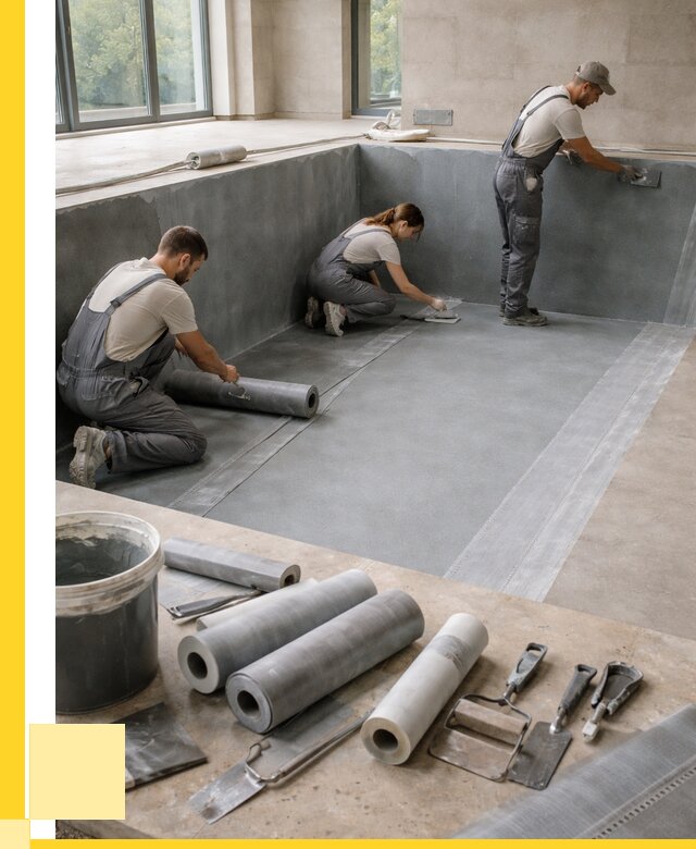 Гидроизоляция бассейнов в Полевской от 2053 р., ЭриданПлв