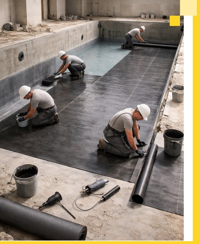 Профессиональная гидроизоляция бассейнов и чаш в Полевской под ключ