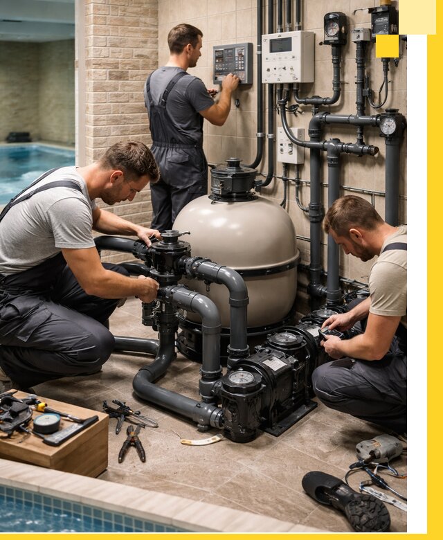 Комплексное оборудование для бассейнов под ключ в Полевской