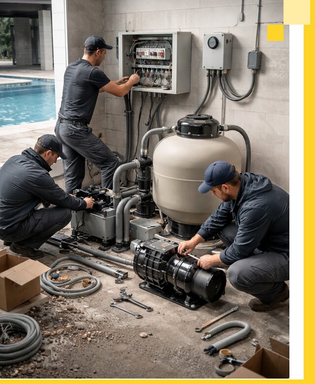 Профессиональный монтаж оборудования для бассейнов в Полевской