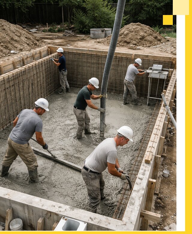 Строительство бетонных бассейнов под ключ в Полевской