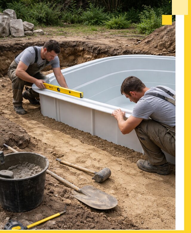 Производство и установка пластиковых бассейнов в Полевской под ключ