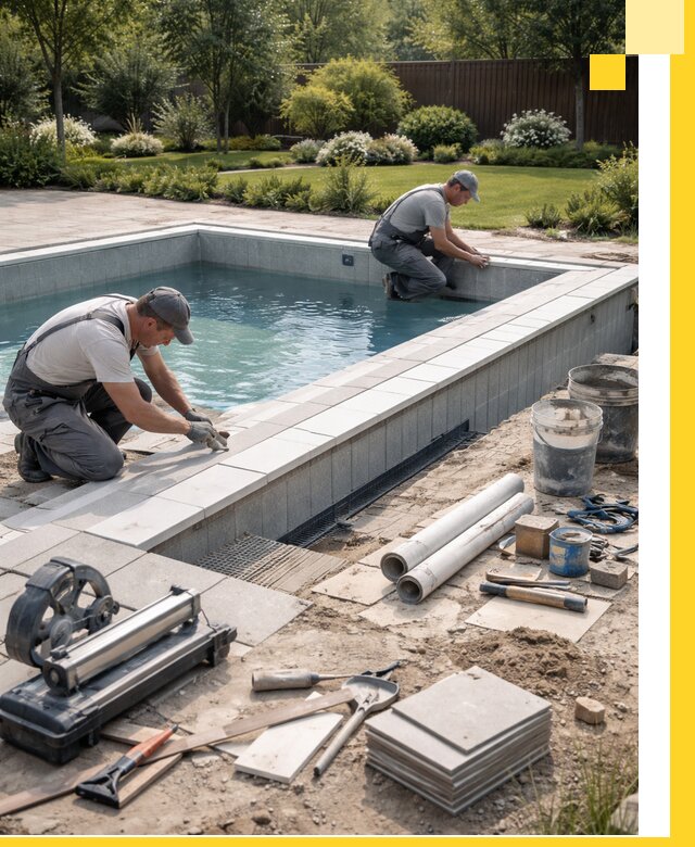 Строительство открытых бассейнов под ключ в Полевской профессионально