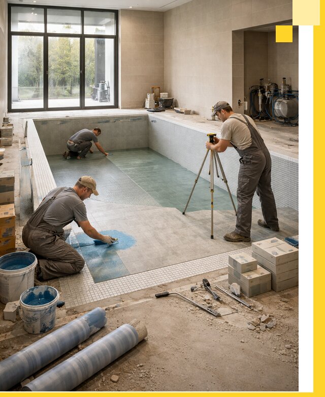 Проект и строительство закрытых бассейнов в Полевской под ключ