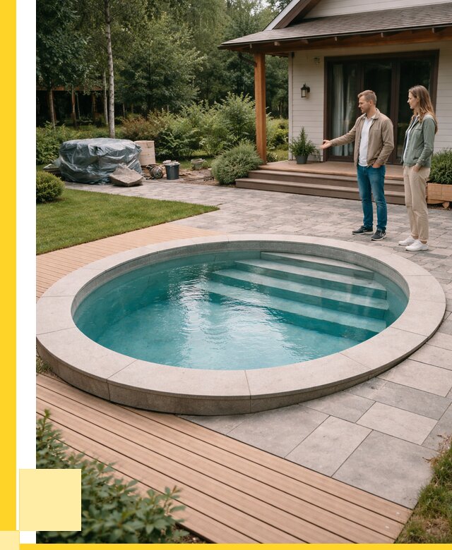 Бассейн на даче под ключ в Полевской от 205300 р., ЭриданПлв