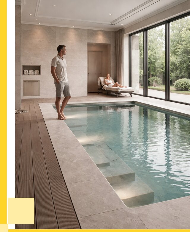 Бассейны в коттедже под ключ в Полевской от 1231800 р. | ЭриданПлв