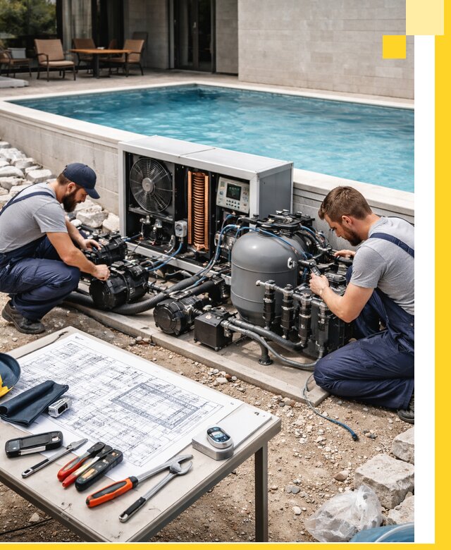 Проектирование и монтаж бассейнов с подогревом в Полевской