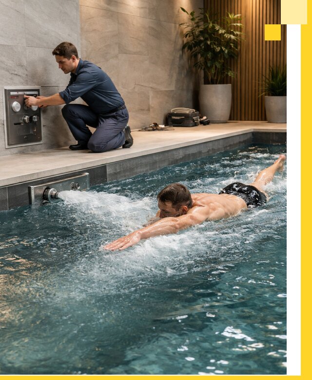 Проектирование и монтаж бассейнов с противотоком в Полевской