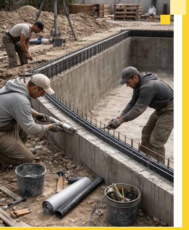 Качественный монтаж чаши бассейна в Полевской под ключ с гарантией