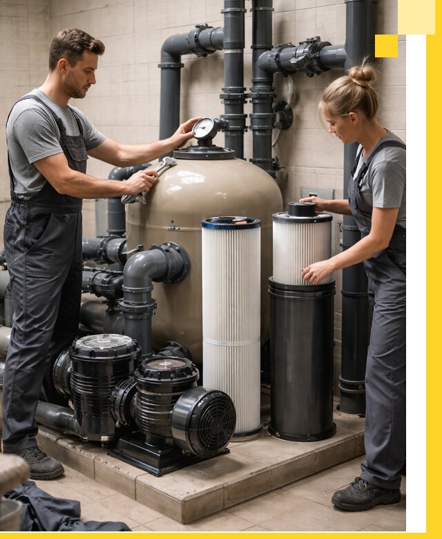 Фильтры и системы фильтрации для бассейнов в Полевской