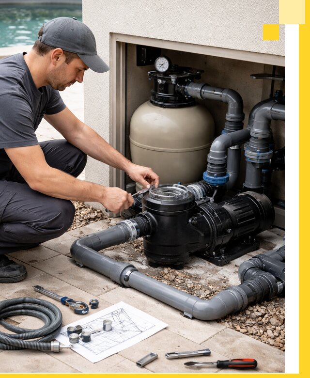 Поставка, монтаж и сервис насосов для бассейнов в Полевской