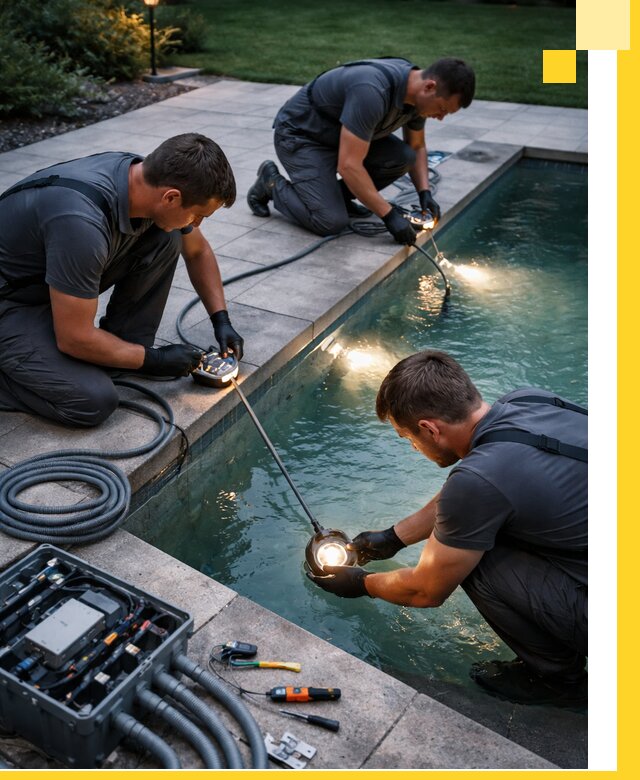 Профессиональное освещение бассейнов в Полевской: дизайн и монтаж