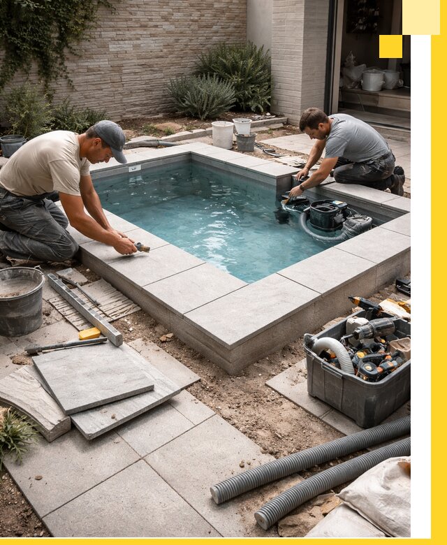 Мини бассейны под ключ в Полевской, дизайн и установка