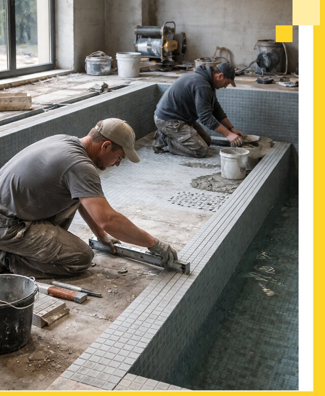 Строительство бассейна в частном доме в Полевской под ключ