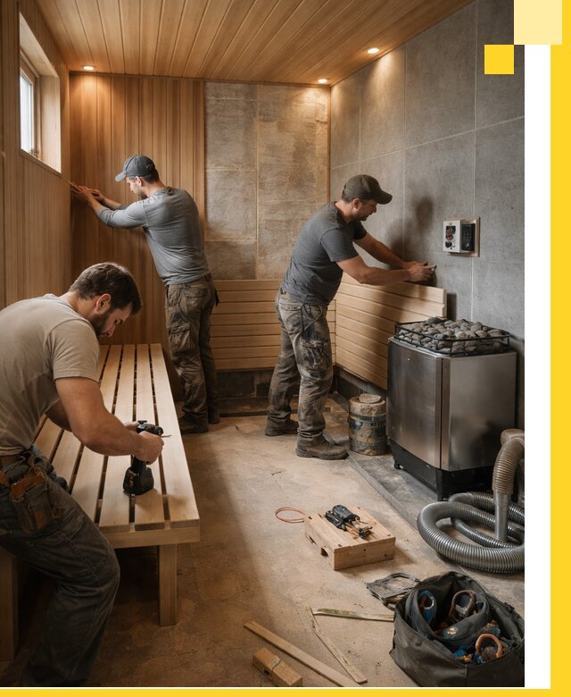Сауны под ключ в Полевской, проектирование, строительство, отделка