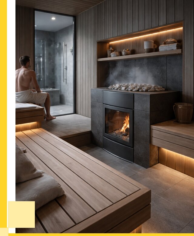 Проект сауны в частном доме в Полевской от 35928 р. | ЭриданПлв