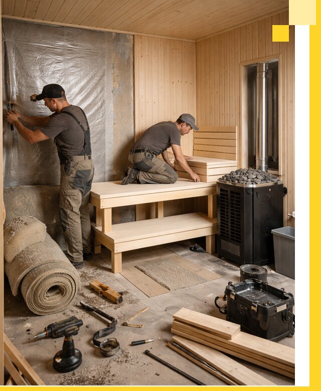 Проекты саун под ключ в Полевской дизайн и строительство