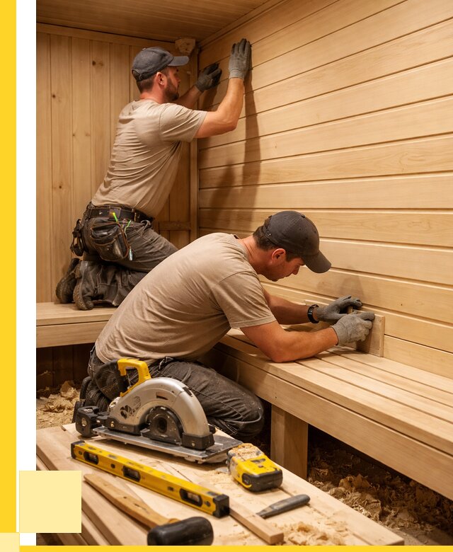 Обшивка саун вагонкой в Полевской от 2566 р. | ЭриданПлв